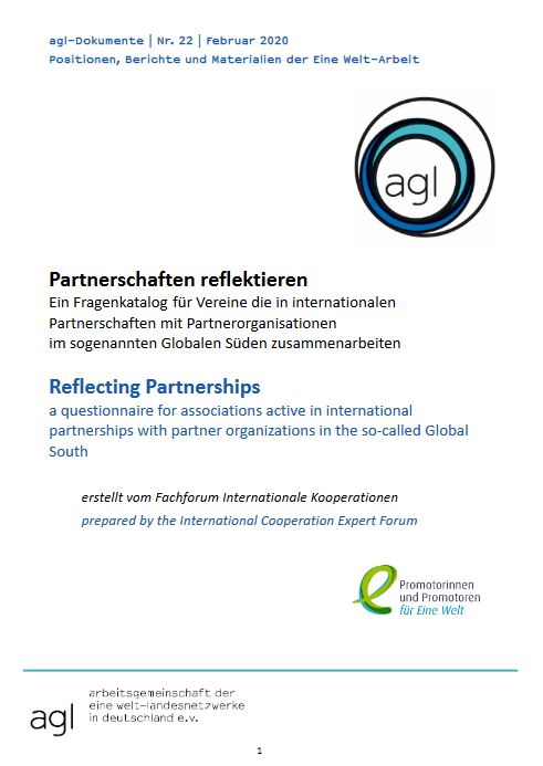 agl-Dokumente Nr. 22: Partnerschaften reflektieren – Ein Fragenkatalog