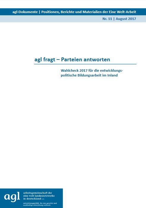 agl-Dokumente Nr. 11: agl fragt – Parteien antworten